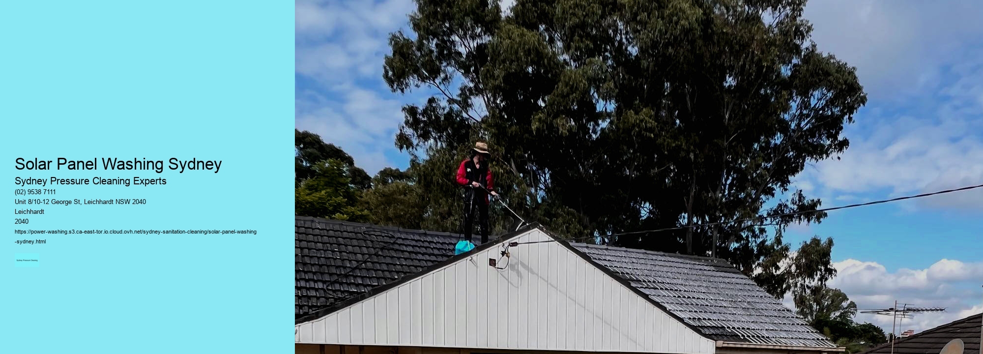 Solar Panel Washing Sydney