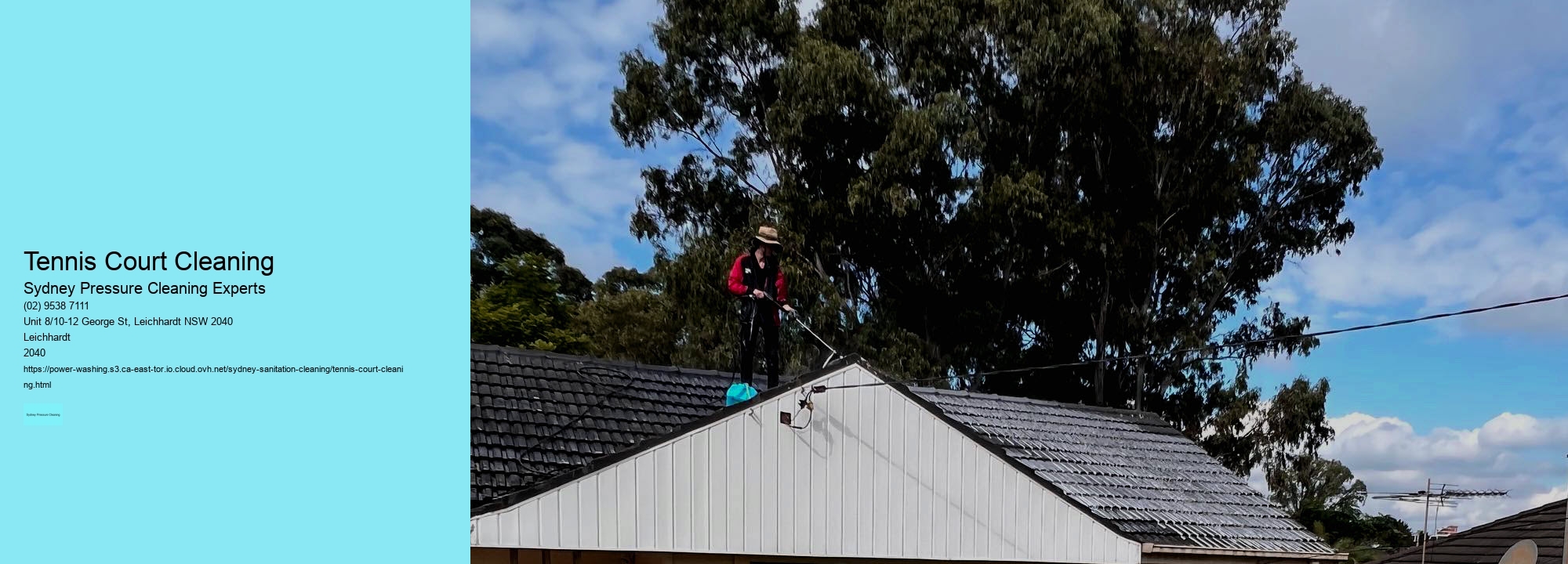 Tennis Court Cleaning